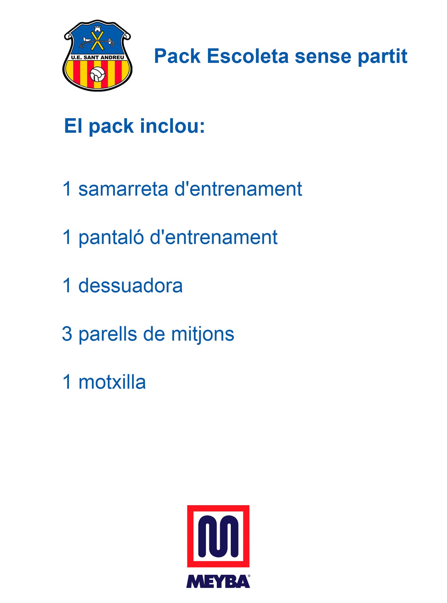 Pack escoleta (sense partit)