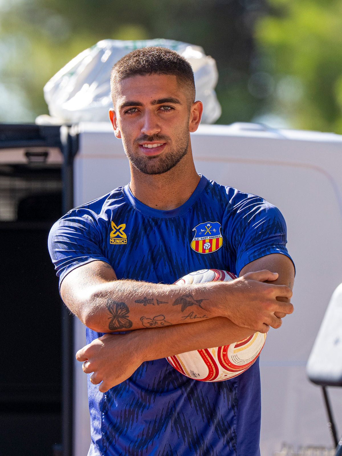 Samarreta entrenament blava
